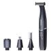 Men's Body Hair Trimmer - Rechargeable Electric Razor with LED Display, Waterproof Shaver Set in Black - Buy Online on GoSupps.com