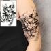 Large Temporary Tattoos for Men - Cool Lion Eagle Owl Wolf Skull Designs - Waterproof Body Stickers (8 Sheets) - Buy Online on GoSupps.com