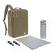 Casual Baby Wrap Backpack with Diaper Pad & Stroller Attachment - Water Repellent Olive Green | Tidy Talent - Buy Online on GoSupps.com