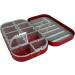 Aventik Aluminum Fly Fishing Box Darkred-10WC | Slit Foam & Compartments | Easy Grip for Flies, Jigs, Lures | 6.1X3.7X1.1inch - Buy Online on GoSupps.com