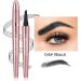 Magic Eyebrow Pencil 4 Tips Eyebrow Pen 3D Waterproof Long Lasting Eyebrow Pencil for Natural Makeup Makeup Tools (Grey) - Buy Online on GoSupps.com