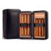 Cigar Humidor Case Leather Humidor Box Cedar Wood Portable with Humidifier and Hygrometer Removable Cedar Tray