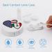 Interlocking Hearts American Mexico Flag Contact Lens Case - Portable Cute Lens Holder with Mirror for Travel - Buy Online on GoSupps.com