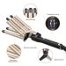 Buy 5 Barrel Curling Iron Wand - Dual Voltage 13mm Ceramic Tourmaline Hair Crimper & Portable Waver (Gold) | Adjustable Temperature Quick Heat - Buy Online on GoSupps.com