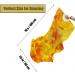 Beyiwenoo Premium Silk Belly Dance Fan Veil - 1 Pair (Orange) - 71 Length x 35 Width - For Dancing Show and Flow Arts - Buy Online on GoSupps.com