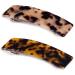 2PCS Hair Barrettes Tortoise Shell French Design Celluloid Rectangle Hair Clips for Women Tokyo,Ivory Tokyo