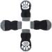 Pet Heroic Indoor Anti-Slip Socks for Dogs & Cats - 8 Sizes S-5XL - Silicone Gel Paw Protection & Traction - Buy Online on GoSupps.com
