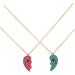 LALAFINA 5 Pairs Pendant Handmade Jewelry Best Friend Necklace Friend Half Heart Necklace Lovers Bulk Charm - Buy Online on GoSupps.com