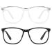 Blue Light Blocking Glasses Women/Men, JEKCHAMEL Fashion Lightweight Frame Computer Eye Glasses Anti Eyestrain & UV Glare for Gaming & Reading, 2-Pack (A)