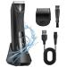 Body Hair Trimmer Men Ball Trimmer Men Electric Groin Hair Rechargeable Body Groomer with LED Light for Private Parts & Pubic Hair Waterproof Wet and Dry Razor (Testa di taglio singola)