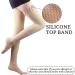 Lin Performance 20-30 mmHg Medical Compression Stockings for Men & Women - Thigh High Open Toe Dot-Top Socks for Varicose Veins & Swollen Legs - Ideal for Travel & Pregnancy - Beige Medium - Buy Online on GoSupps.com