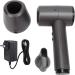Cordless Hair Dryer Portable Lightweight Fast Drying Hairdryer Blowdryer Constant Temperature 5000mAh Batterry 6 Speed Adjustment Hairdryer for Home Camping (US Plug) US Plug Coffee - Buy Online on GoSupps.com