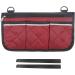 HIOPOIUYT Walking Frame Storage Pouches Geometric Square Wheelchair Bag Armrest Side Bags For Senior And Disabled Claret - Buy Online on GoSupps.com