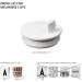 Design Letters Drink Lid for Melamine Cup (White) - BPA & BPS-Free, Lightweight, Tight Fit, Dishwasher Safe - Buy Online on GoSupps.com