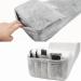 Beauty Salon Eyelash Extension Neck Pillow - Comfortable Velvet Memory Foam with Makeup Pocket (Grey) | Grafted Eyelash Curve Pillow for Neck Support - Buy Online on GoSupps.com