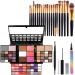Beginner Makeup Kits For Teenagers All In one Makeup Palette 74 Color Makeup Set For Women Girls Included Eyeshadow Lipstick Lipgloss Kits Blush Foundation Mascara Liquid Eyeliner Pencil Make up Brushes 74 color kit