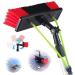 Photovoltaic Panel Cleaner - Water Fed Telescopic Brush for Efficient Washing - Cleaning Equipment Extension Pole Washing Set 12M