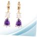 COHEALI 2 Pairs Earings for Women Women s Earrings Post Earrings for Women Womens Earrings Zircon Ear Rings Small Fresh Earrings Women Ear Rings Miss Purple Small and Fresh Jewelry Purplex3pcs mediumx3pcs - Buy Online on GoSupps.com
