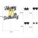 Alegre 18th Birthday Cake Topper Set - 9 Piece Black Gold Decorations for Boys & Girls - Perfect for 18 Years Celebration - Buy Online on GoSupps.com