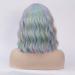Cying Lin Short Bob Rainbow Wig for Women - Cosplay Halloween Party Wavy Curly Heat Resistant Wig - Buy Online on GoSupps.com