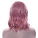 LFMDJF 10 Colors Short Curly Synthetic Wigs - 14 Hairpiece for Women | High Temperature Fiber Pink Black Brown Red - Buy Online on GoSupps.com