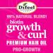 Difeel Growth & Curl Biotin Premium Hair Oil 8 oz - Promotes Hair Growth and Enhances Curls - Buy Online on GoSupps.com