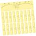 SEWOART 50pcs Shaper Miss Shaping Measuring for up Eyebrow Rulers Permanent 18x5cm Yellow 3