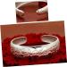 COLLBATH Open Bracelet Bracelets for Women Lotus Open Bangle Delicate Sturdy Silver Plated Carved Bracelet Bangle Jewelry for Ladies - Buy Online on GoSupps.com