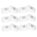 Homsfou cardboard with 36 pieces of contact travel set hard contact lens container lentil holder container for soaking lentils case beauty mirror simple white travel plastic