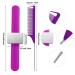 Magnetic Wrist Sewing Pincushion with Stainless Steel Pins & Hair Clips (Purple) - Buy Online on GoSupps.com