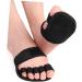 FOMIYES Five Finger Half Socks - Sweat-Absorbing Forefoot Pads Anti-Slip Palm Cushions - 2 Pairs - Black 12x10.5cm - International Shipping Available - Buy Online on GoSupps.com