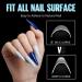 Shop Tomicca 240 PCS Clear False Nail Tips - Acrylic Half Cover French Stilettos - 12 Sizes for Nail Studios & DIY Extensions - Buy Online on GoSupps.com