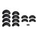 6 Pairs of Heel Tap Replacement with Nails - Medium Large Extra Large (2 Pairs Each Size)