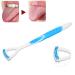 Ergonomic Tongue Cleaning Brush - Easy to Use Tongue Scraper for Adults & Kids | Blue Oral Care Tool - Buy Online on GoSupps.com