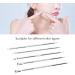 Qukaim Face Zit Remover Tool Blackhead Remover Tool Set Stainless Steel Comedone Extractors for Face and Nose 5 Piece Kit - Buy Online on GoSupps.com