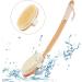 Shower Back Brush - 18.2 inch Long Handle Bath Brush with 2 Heads for Men and Women - Stiff and Soft Bristles Back Scrubber - Buy Online on GoSupps.com
