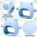 Set of 4 Woanger Baby Teething Toys in Blue, Dark Green, Yellow, and Maroon | Silicone Bear Hand Teethers for Babies over 3 Months | Anti-Dropping Wrist Mitten for Sucking Needs - Buy Online on GoSupps.com