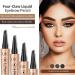 2024 New Magic Eyebrow Pencil with 4 Fork Tip 3D Microblading Eyebrow Pencil Natural Makeup Fine Stroke Magic Eyebrow Pencil Long-Lasting Natural Waterproof Eyebrow Pencil Stay on All Day Light Coffee + Dark Coffee - Buy Online on GoSupps.com