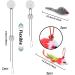 QUOZUO 2 Packs interactive cat toys with Super Suction Cup 14 pcs Replacements Feathers Balls Mice 2 Packs Wand Hanging Door flying cat toys for indoor cats Cat Spring Toy Kitten Toys - Buy Online on GoSupps.com