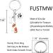 Ensianth Dog Keychain | Perfect Gifts for Dog Lovers & Owners | Paw Print Design | Ideal for Moms & Dads | Cute Shetland Sheepdog Keyring - Buy Online on GoSupps.com