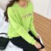 Bigfanshu Woman Plus Size Tops Winter Fashion Blouse Character Three Cats Print Sweatshirt Green - Buy Online on GoSupps.com
