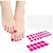 Danni & Toni Half Hardened Gel Nail Foils - Miss Fairy Pink Light Monochrome Glossy Nail Stickers & Pedi Wraps | 37 Pack - Buy Online on GoSupps.com
