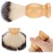Premium Portable Shaving Brush for Men | Soft Synthetic Hair & Wooden Handle | Ideal for Beard Care & Hairdressing - Buy Online on GoSupps.com