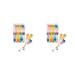 2 x teemando rock candy sticks "Duo" 2-coloured 6 pieces pPack 11cm we deliver 2 packs of 6 pieces each.