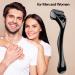 Derma Roller Microneedle Kit - 0.25mm Titanium Needles for Face & Beard - Home Use (Black) | International Shipping Available - Buy Online on GoSupps.com
