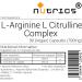 Nutrics 700mg L ARGININE & L CITRULLINE Complex 90 V Capsules - Vegan Vegetarian Halal & Kosher - Buy Online on GoSupps.com