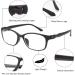 Shop Miryea Retro Myopia Glasses for Men & Women - Anti Blue Light Short-Sighted Gauges - Stylish Black Glasses - 1.0x - Buy Online on GoSupps.com