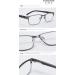 EYEGUARD Men's Rectangular Lightweight Metal Reading Glasses - Gray 3.00 | Stylish & Comfortable Eyewear for Every Occasion - Buy Online on GoSupps.com