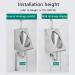 Household Items Stainless Steel Urinal Commercial Washout High Efficiency Urinal Induction Wall Mounted Drainage Public Toilet urinals Bathroom Accessory for Home Hote (B) - Buy Online on GoSupps.com