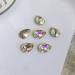 FEIlei 10x Water Droplet Nail Charms Pointed Back Nail Art Charm Heart Nail Rhinestones - Buy Online on GoSupps.com